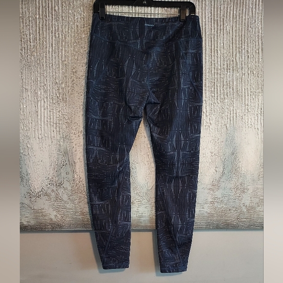 Patagonia Blue Patterned Leggings Sz- L - Picture 2 of 6